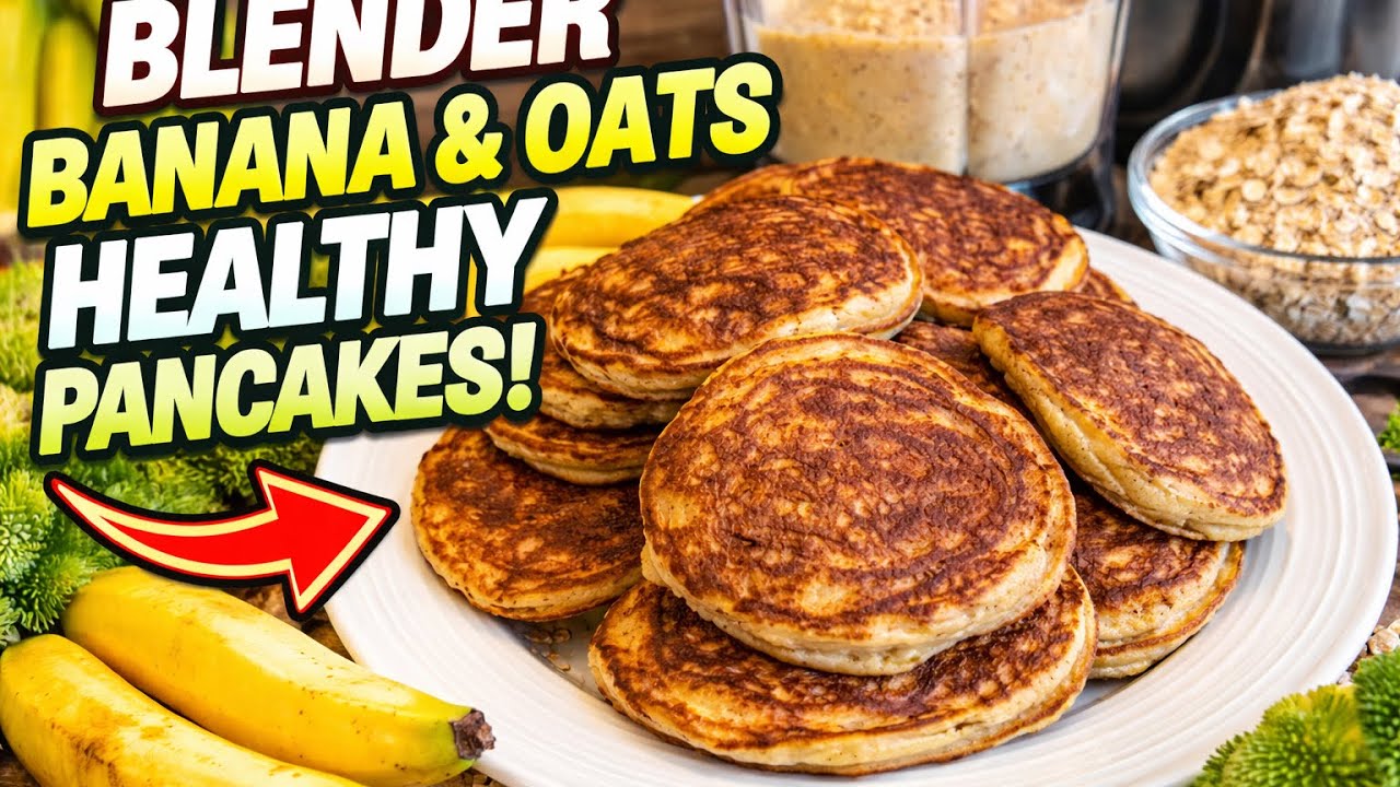 Blender Healthy Banana Pancake No Gluten No Sugar No Flour No Butter