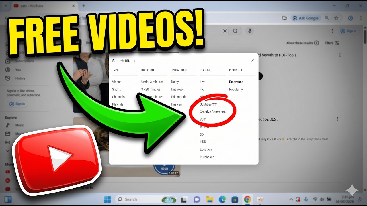 How to Find Creative Commons Videos on YouTube [No Copyright 2026]