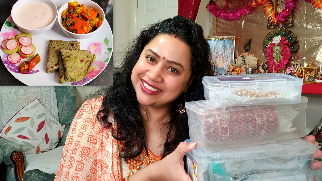 Karwachauth के लिए India से क्या क्या मंगवाया Jewellery मे | Simple UP Style Lunch in 30 mins