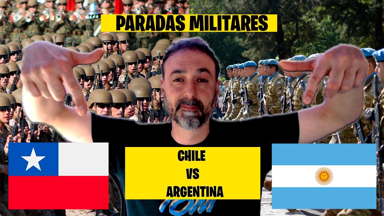 ESPAÑOL REACCIONA a PARADA militar CHILE vs ARGENTINA