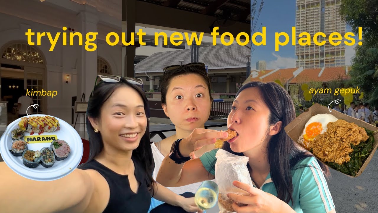Food Vlog Across Borders | Low Sisters Try Ayam Gepuk in KL & Gimbap in Singapore 🇲🇾🇸🇬