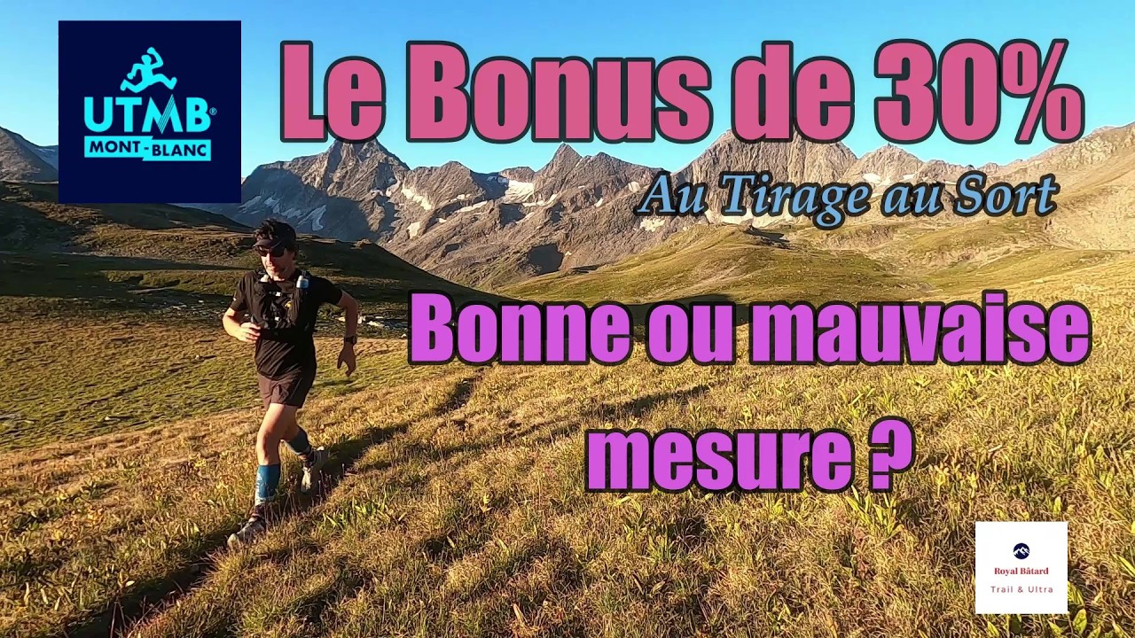 Le Bonus Ecolo de 30% de l'UTMB : bonne ou mauvaise mesure ?!! 🏃‍♂️😈✔