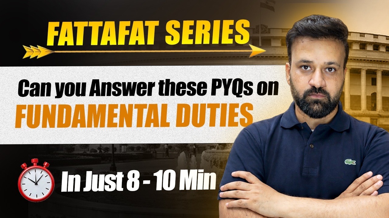 👉 90% Aspirants Get This Wrong! Fundamental Duties Fatafat | PYQs Included