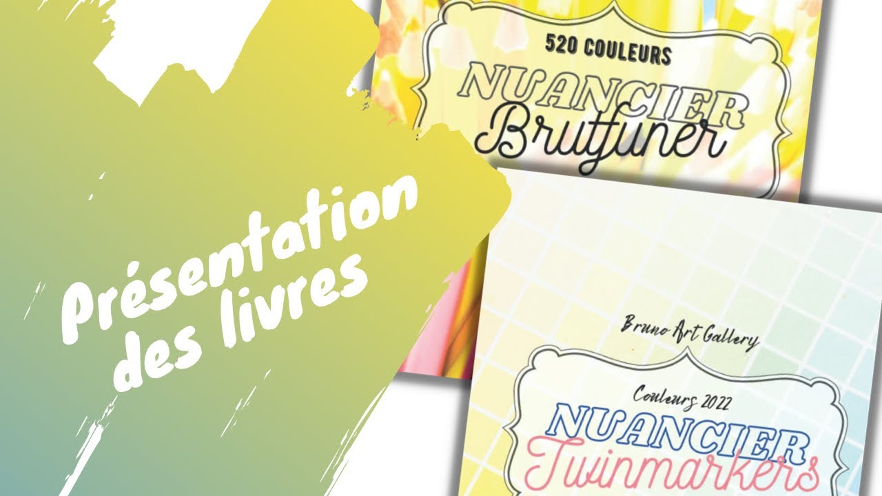 Nouveaux nuanciers - BRUTFUNER 520 et TWINMARKERS - Amazon - présentation des livres