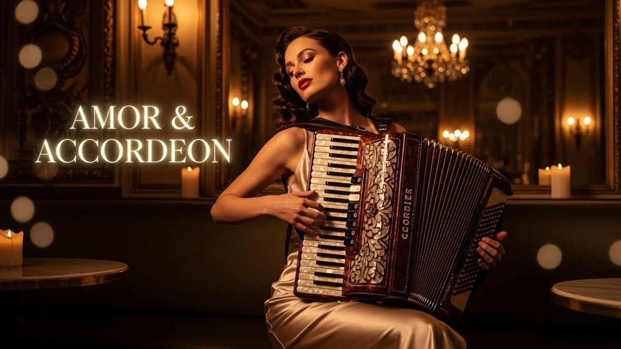 Beautiful Accordion Love Song for Relax & Romance ✨❤️🎵 | European Love Vibes