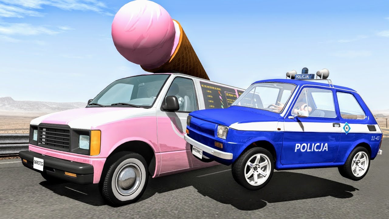 Crazy Police Chases #87 - BeamNG Drive Crashes