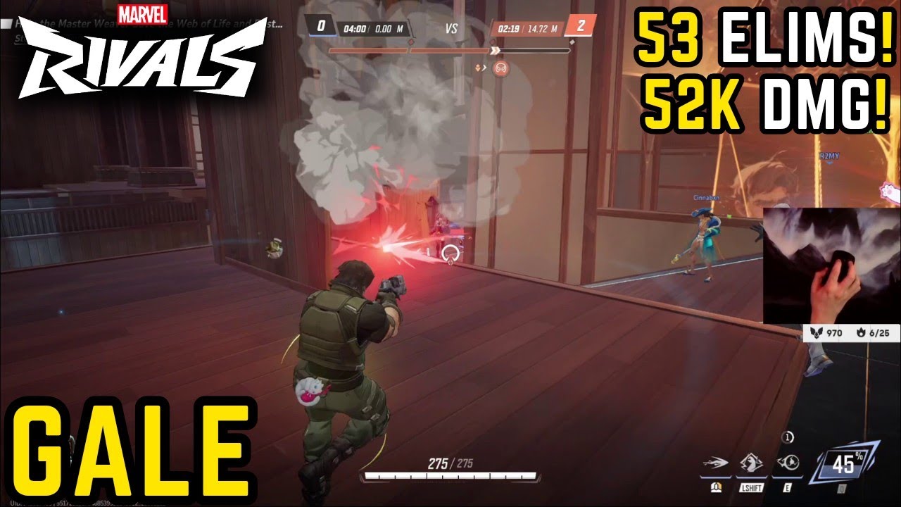 53 ELIMS!💀 GALE INSANE BUCKY GAMEPLAY MARVEL RIVALS SEASON 3