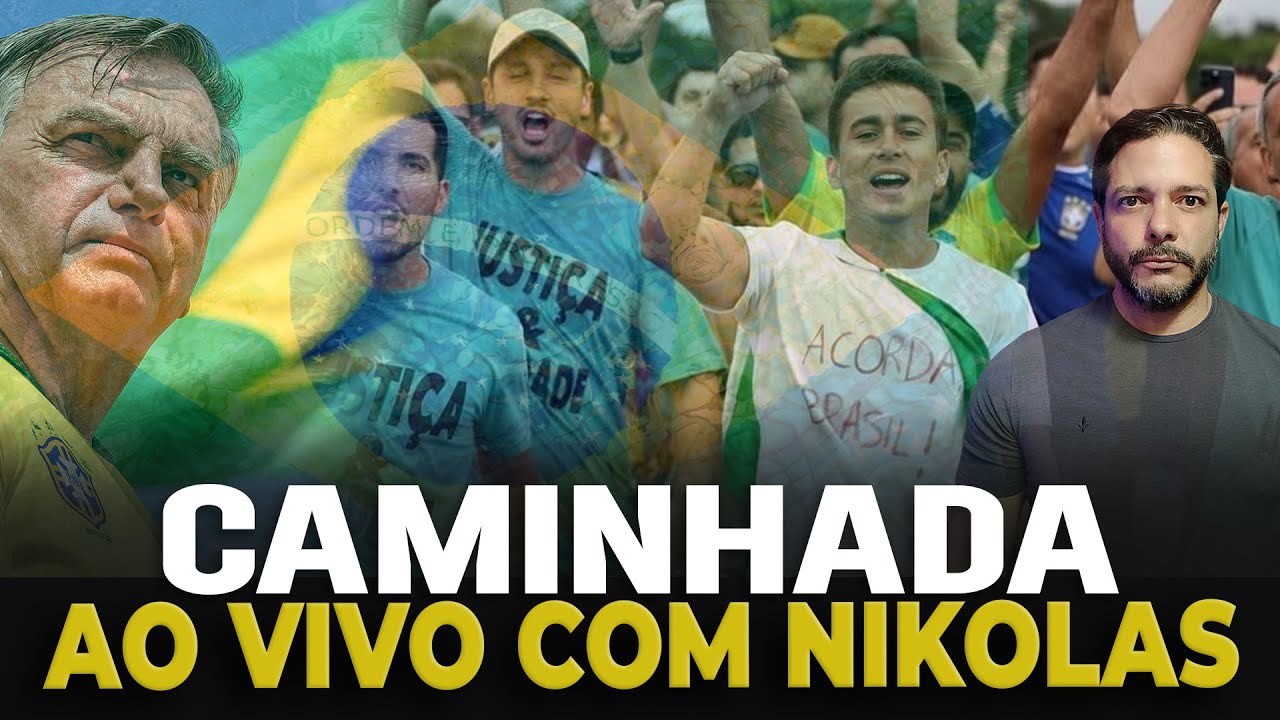 🚨 AO VIVO: CAMINHADA PELA LIBERDADE COM NIKOLAS FERREIRA