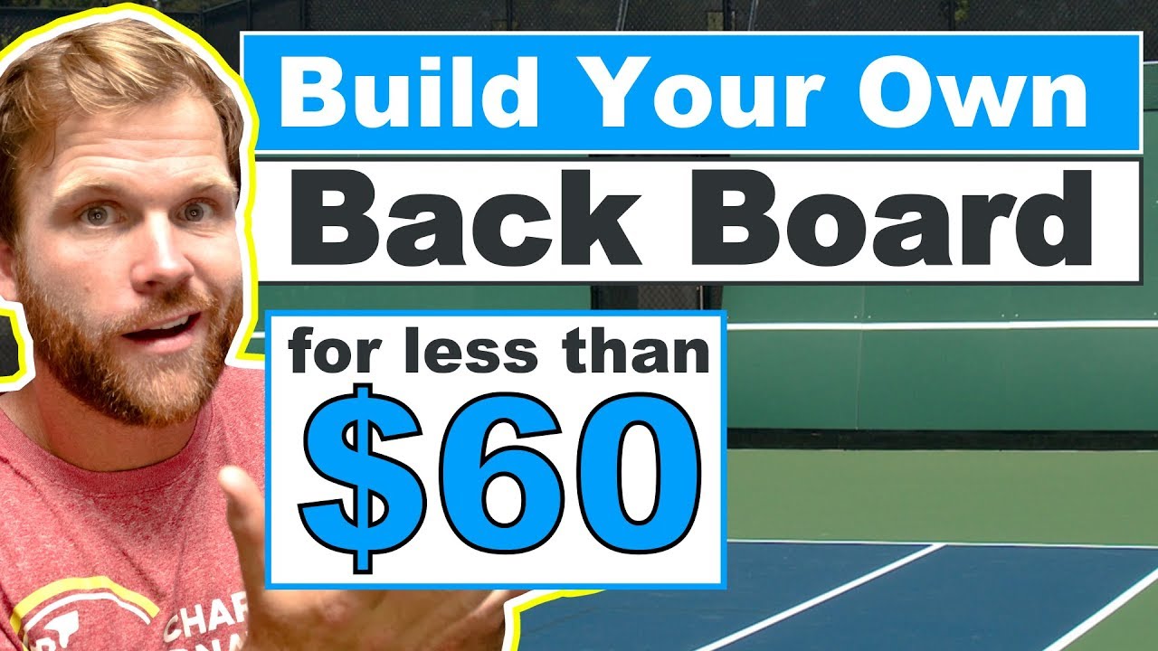 How to Build Your Own Tennis Back Board at Home | DIY Tennis Rebounder