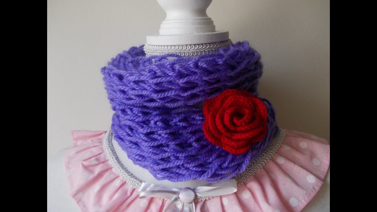 Uncinetto con le dita | Maglia Bassa | Sciarpa e Scaldacollo | Fingers Crochet | Scarf | Neckwarmer