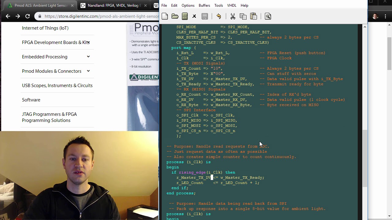 SPI Master Demo - Ambient Light Sensor Project