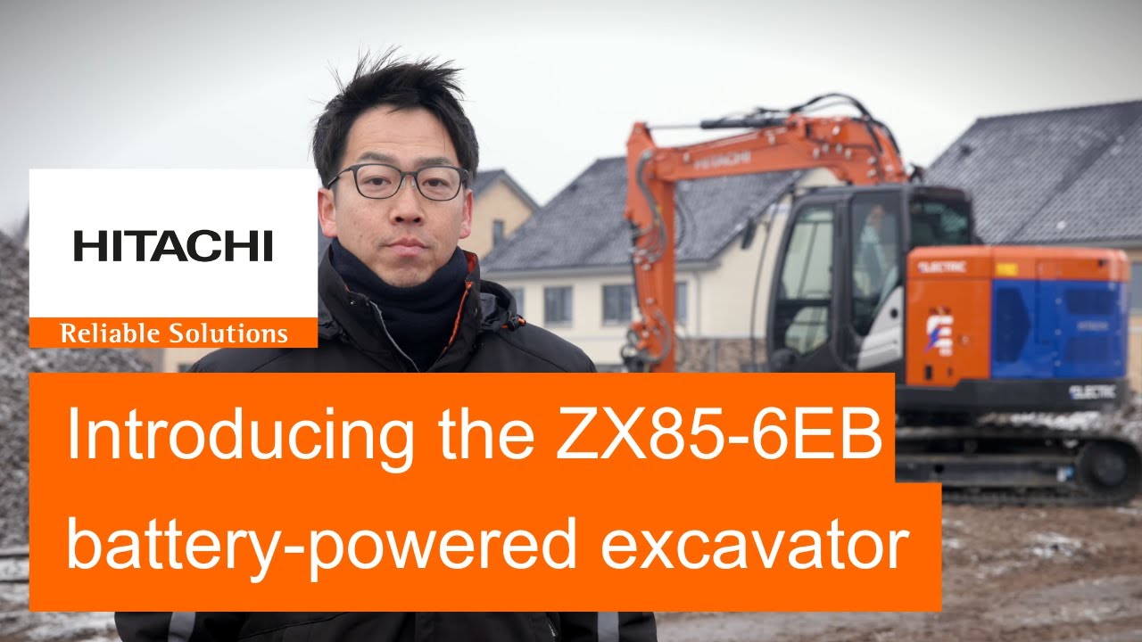 Introducing the ZX85-6EB battery-powered excavator