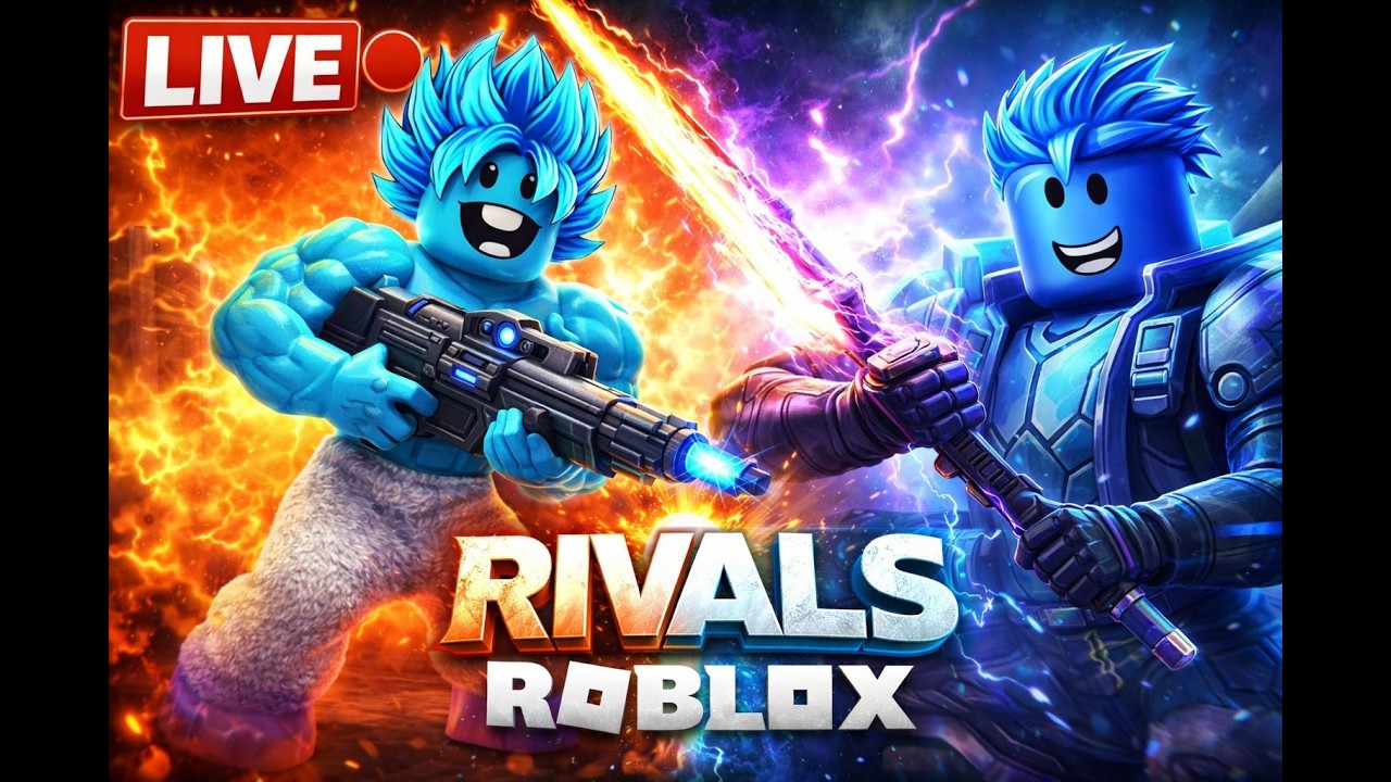 🔴 LIVE Roblox – Rivals | No Voice + Music 🎮
