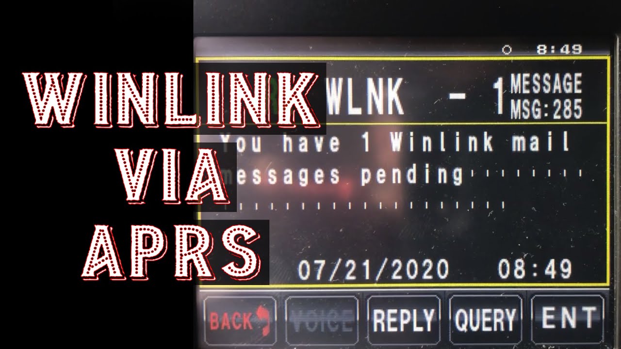 Winlink with an APRS Radio | Alerts, send and receive Winlink messages with an APRS radio