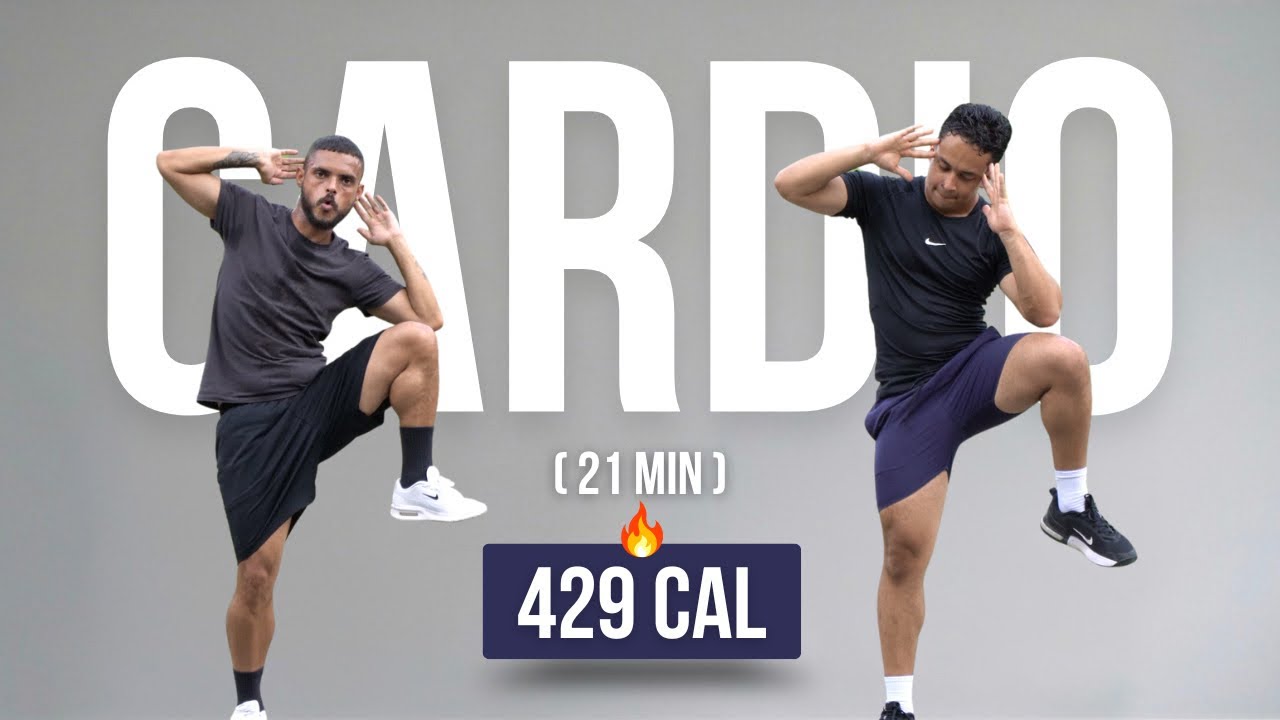 21 MIN CARDIO HIIT | Treino para emagrecer r&aacute;pido em casa e sem equipamentos 
