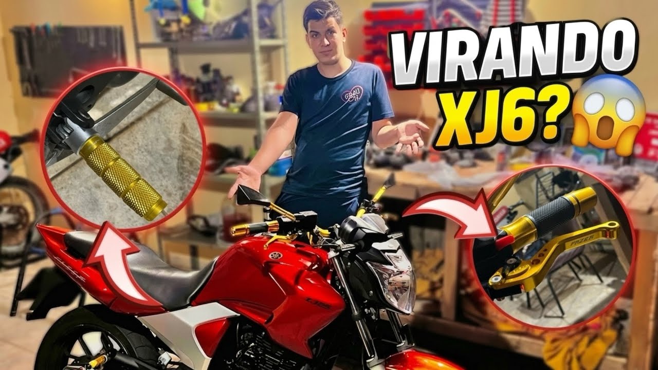  COMECEI a transformar minha Fazer em XJ6 😱 (primeiras mudanças)