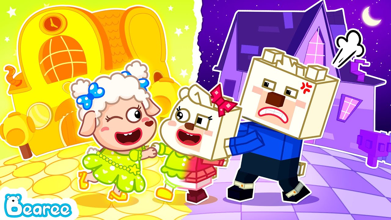 Yellow Bright World vs Purple Dull World | Useful Stories for kids | Kids Cartoon | Bearee Kids Show
