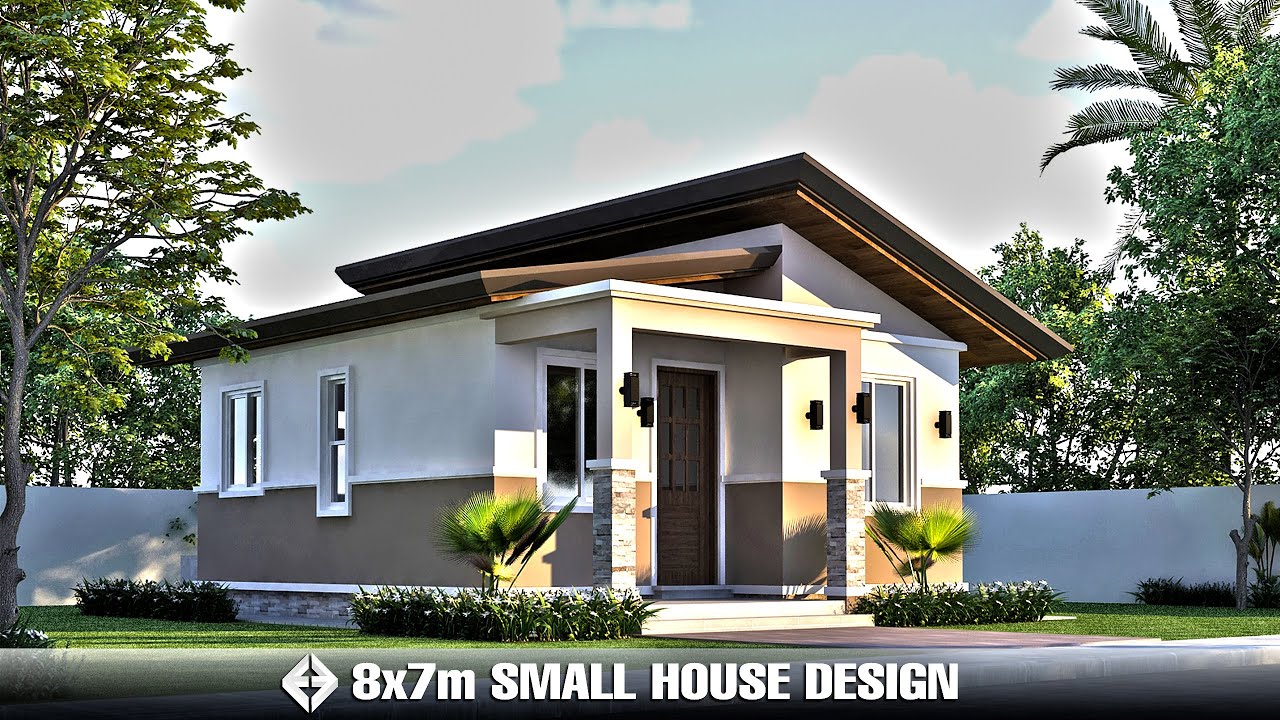 Simple 2 Bedrooom House Design Ideas l 8x7