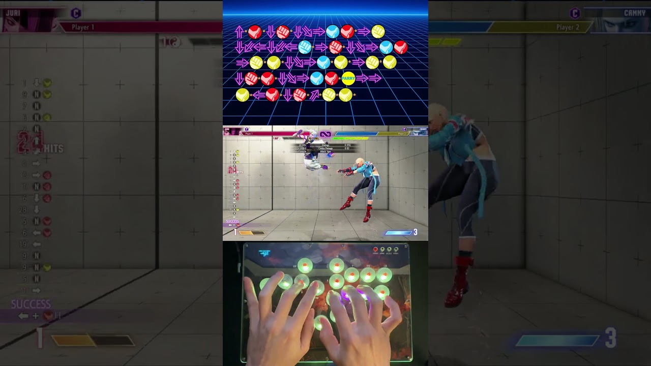 Street Fighter 6 - Juri Feng Shui Combo 1  #streetfighter6 #sf6 #sf6combos