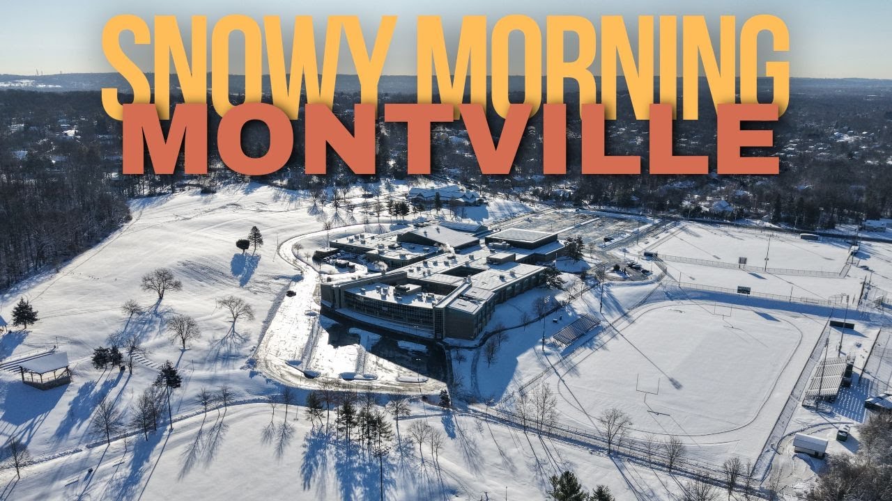 Snowy Morning in Montville, NJ | Stunning Aerial Footage