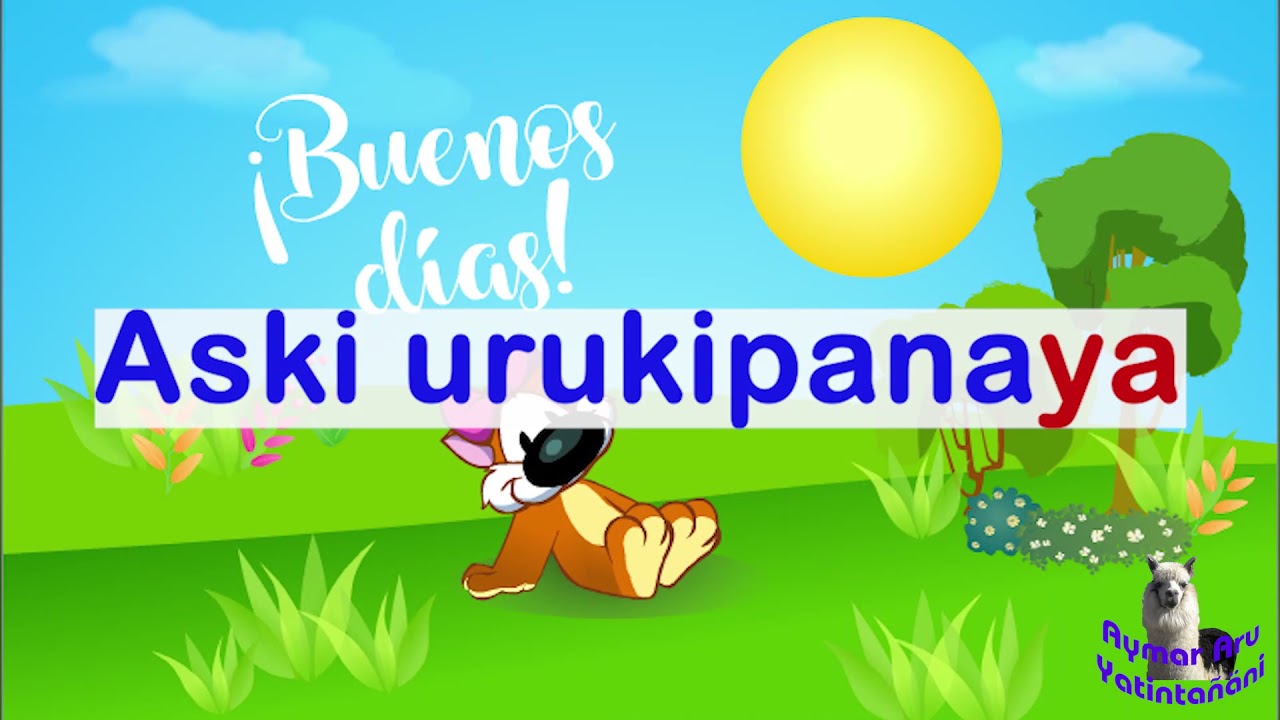 SALUDOS EN AYMARA