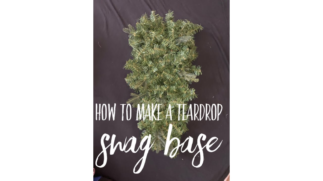 How To Make A Teardrop Swag Base | Wreath Hack