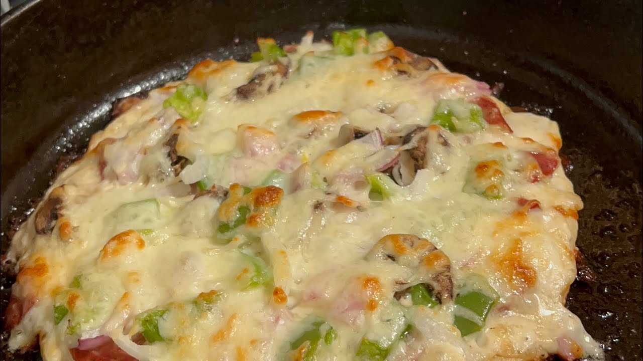 My cast iron skillet pizzas for me!