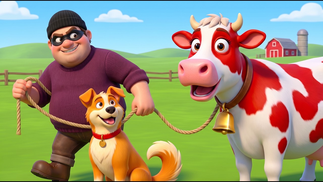 Sneaky Thief Steals ALL Old MacDonald's Animals! 😱 Police to the Rescue 🚔🐄🐎