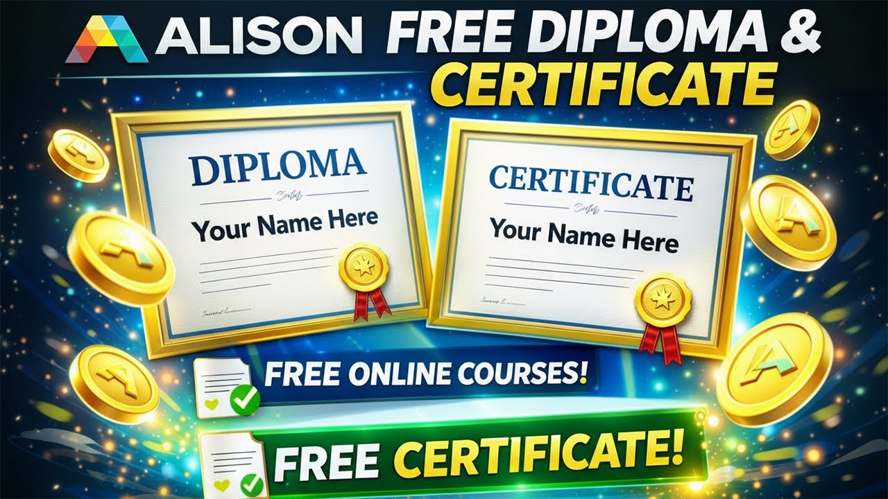 Alison Free Diploma and Certificate ( Free Online courses with Free Certificate )