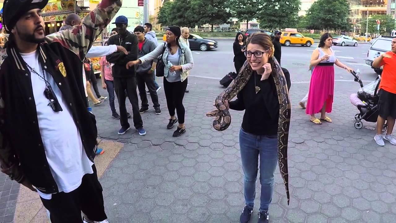 Holding a snake for the first time - Day 46