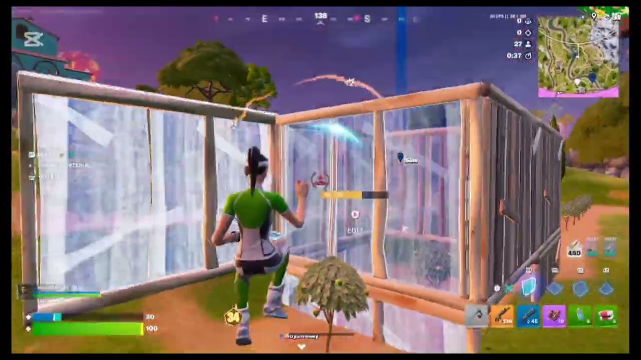Playing Fortnite tournament 