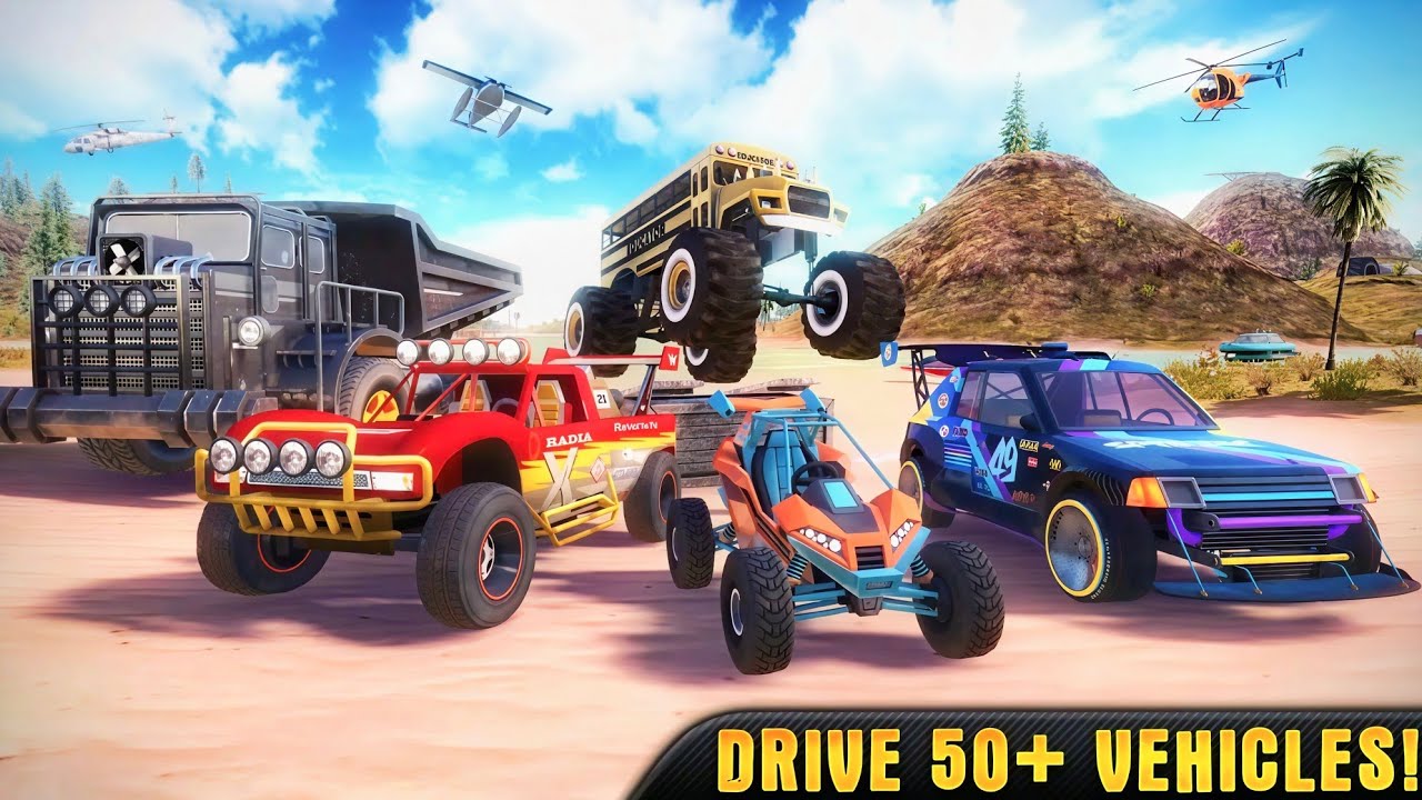 DRIVE 50+ VEHICLES IN OTR OFF-ROAD CAR DRIVING GAME 