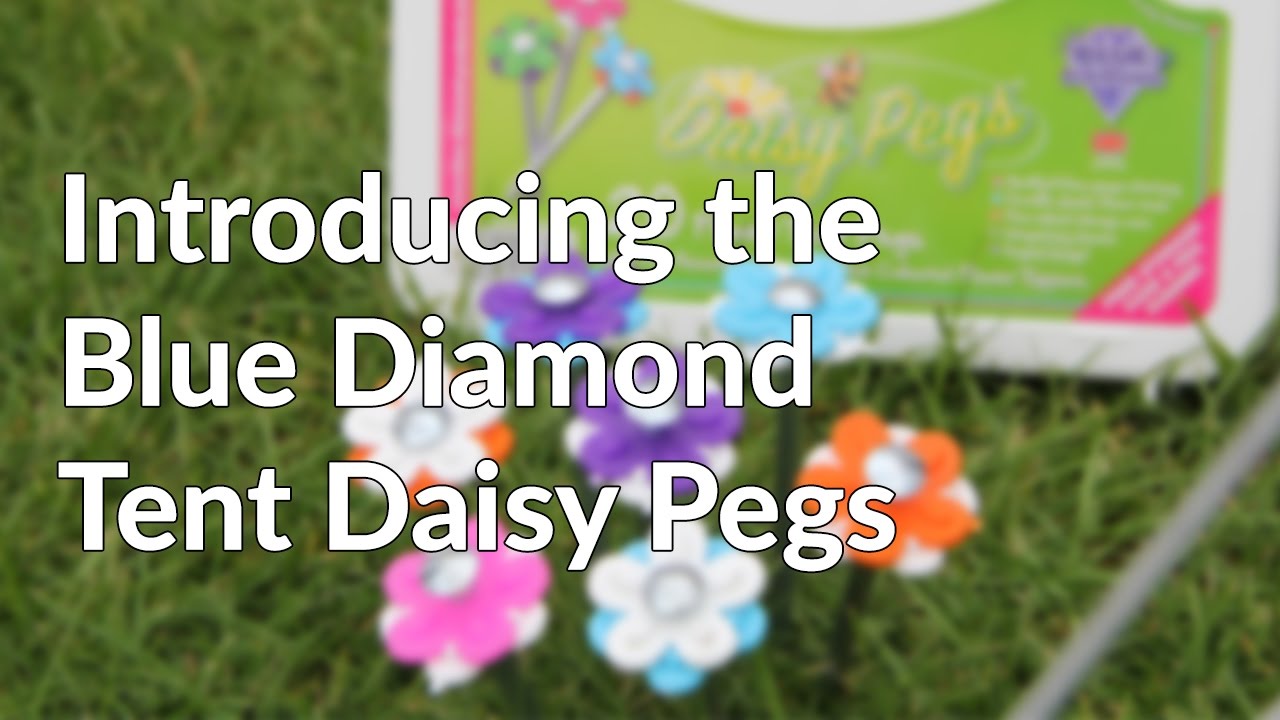 The Colourful and Safe Blue Diamond Daisy Tent and Awning Peg