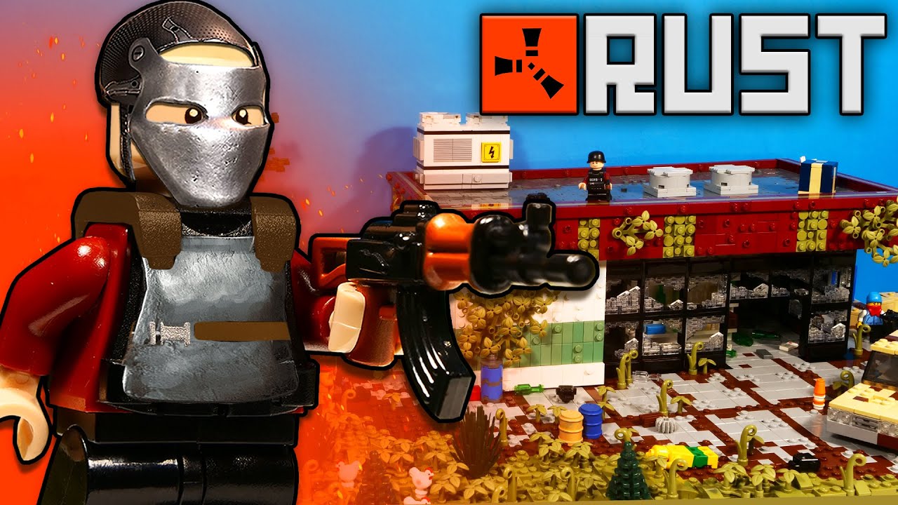 СДЕЛАЛ ИГРУ RUST из LEGO - БИТВА за СУПЕРМАРКЕТ