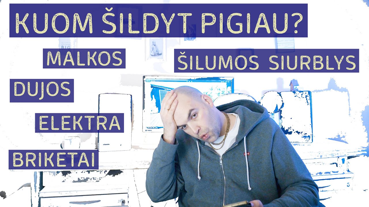 Kiek kainuoja 1 kwh šildant: malkom, dujom, briketais, šilumos siurbliu (su SE ir be jos), dyzeliu