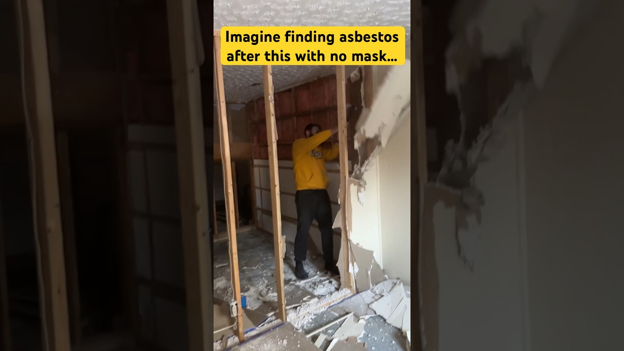 Maybe we should&rsquo;ve checked first&hellip; pt6 #ohno #asbestos #demo