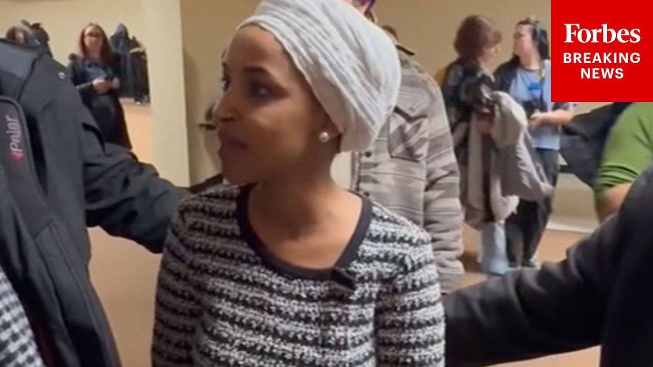 Ilhan Omar Speaks To Reporter After Being Attacked By Man Who Sprayed Unknown Liquid At Her