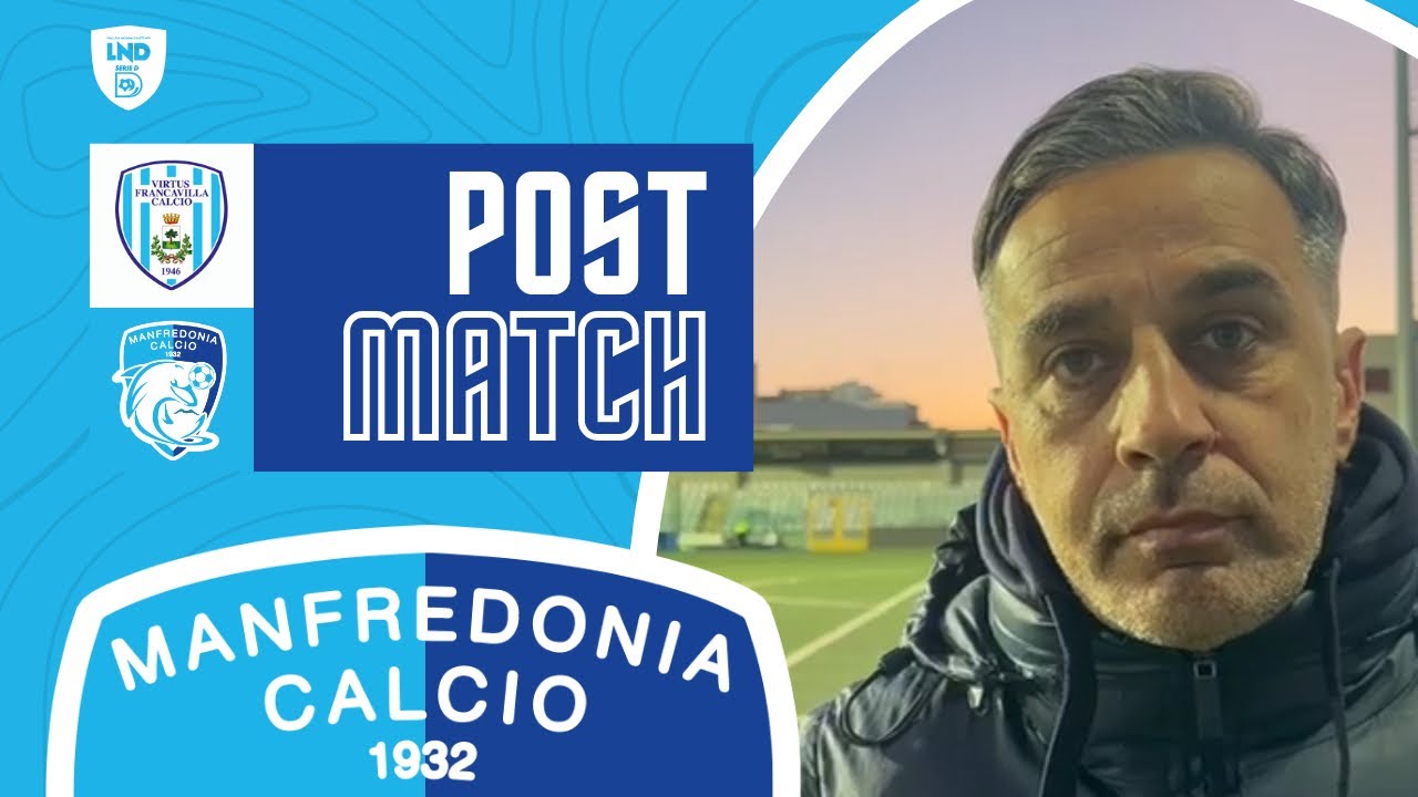 MISTER LUIGI PEZZELLA | INTERVISTA POST MATCH VIRTUS FRANCAVILLA-MANFREDONIA 