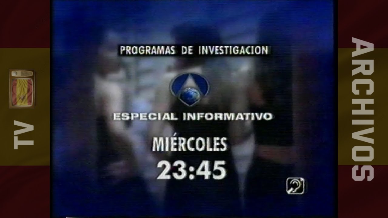 Continuidad y tanda publicitaria // Antena 3 // 18-03-2001
