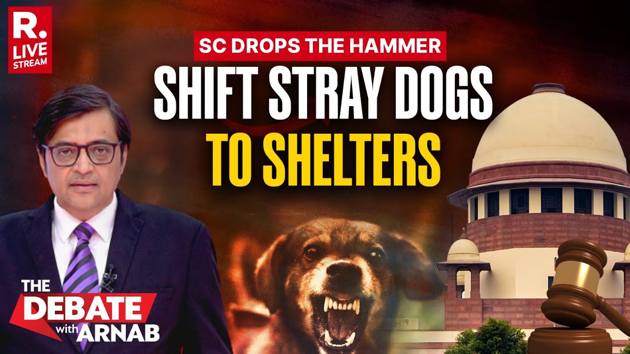 Debate With Arnab LIVE: Supreme Court Cracks The Whip On Stray Dog Menace