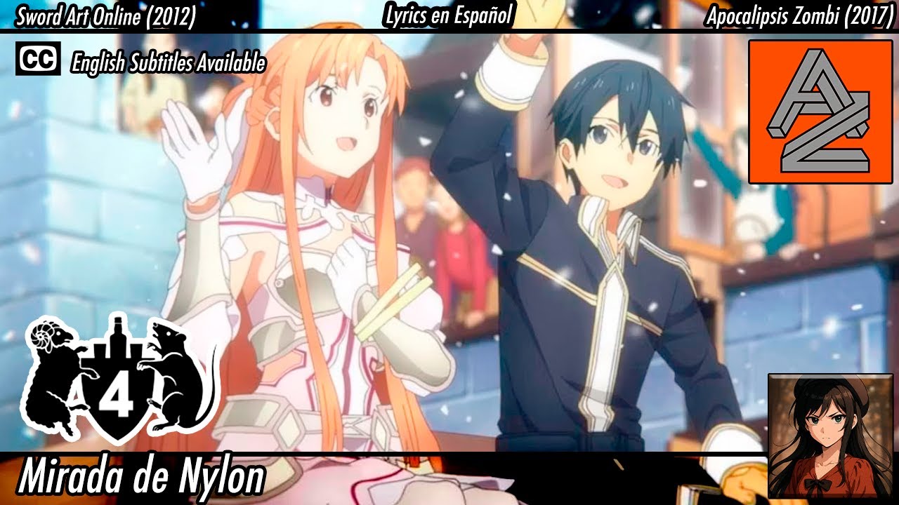 El Cuarteto de Nos - Mirada de Nylon | Letra | Sword Art Online AMV [Especial 100 Subs] | FitoJapan
