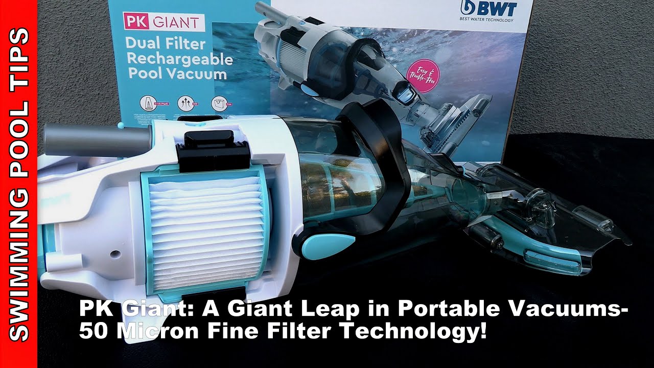 BWT PK Giant Dual Filter 50-Micron Rechargeable Pool Vacuum (Kokido XTROVAC 710)