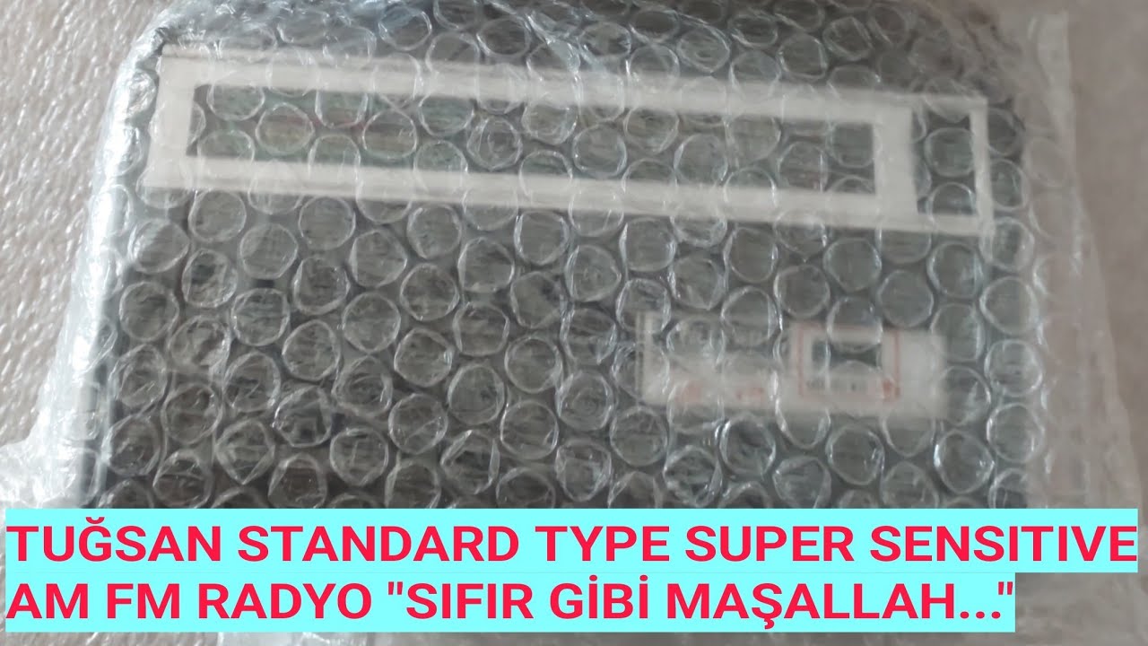 TUĞSAN STANDARD TYPE SUPER SENSITIVE AM FM RADYO TEST VE İNCELEME (SIFIR GİBİ )