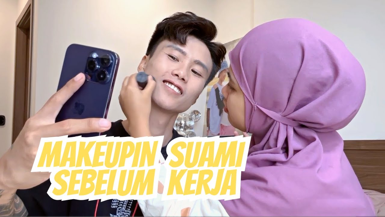 RUTINITAS ISTRI SETIAP PAGI : MAKEUPIN SUAMI SEBELUM BERANGKAT KERJA