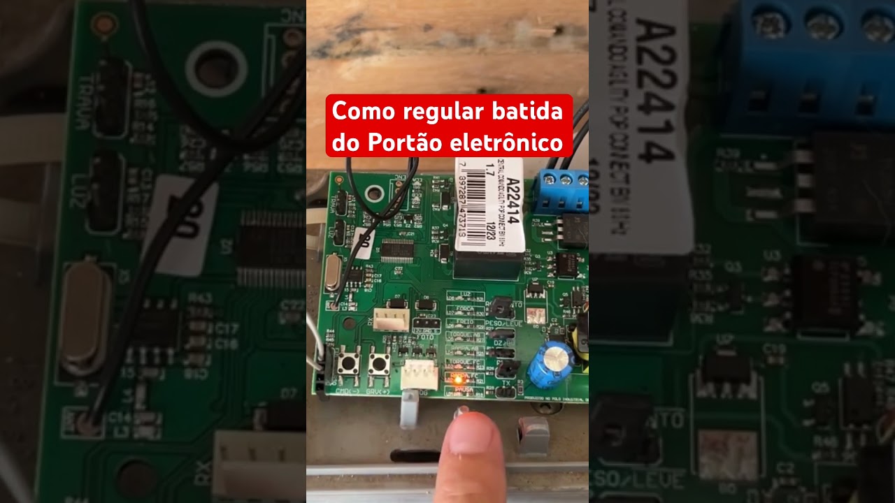 Como regular a batida do port&atilde;o eletr&ocirc;nico - Agility pop Connect PPA #motorppa #motordeport&atilde;o #ppa