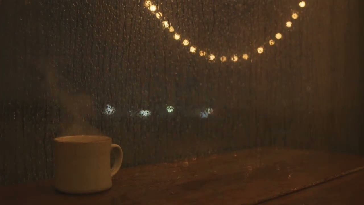 ☕ Cafetería Lluviosa: Música Jazz Relajante y Sonidos de Lluvia para Estudiar o Dormir (4K)