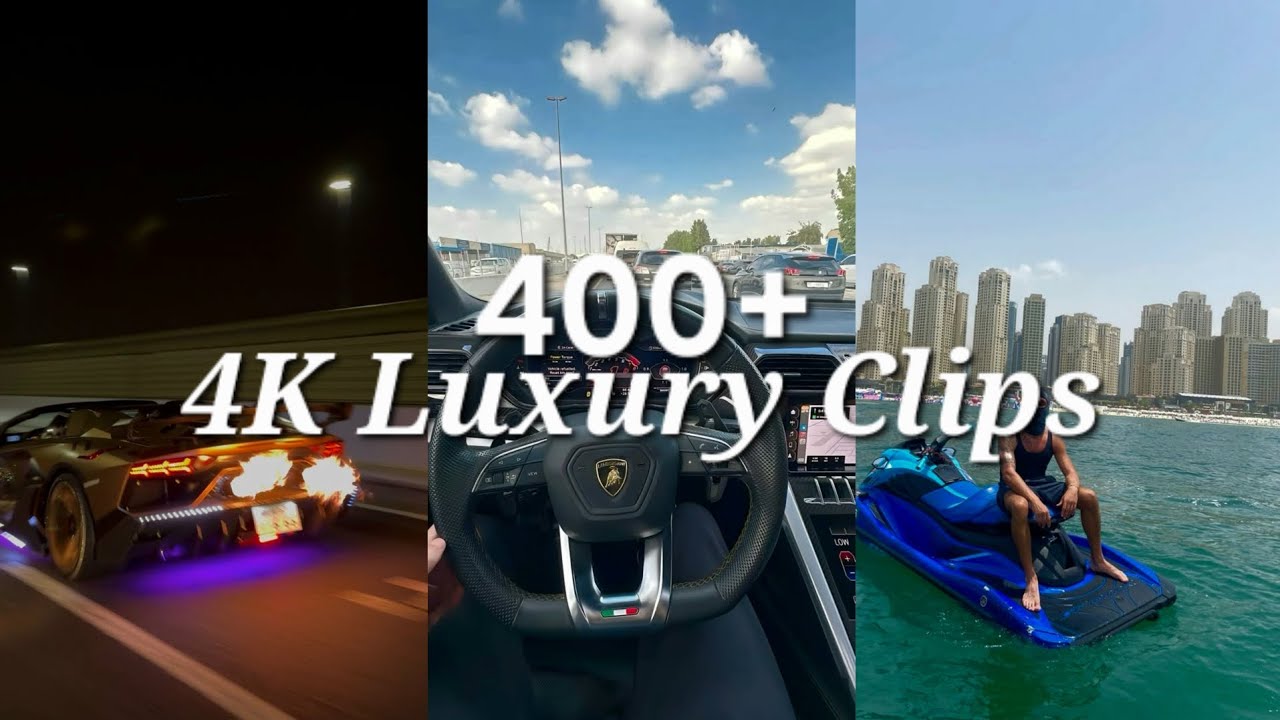 Free 4K Luxury Lifestyle Clips/Videos For Edits || No Copyright