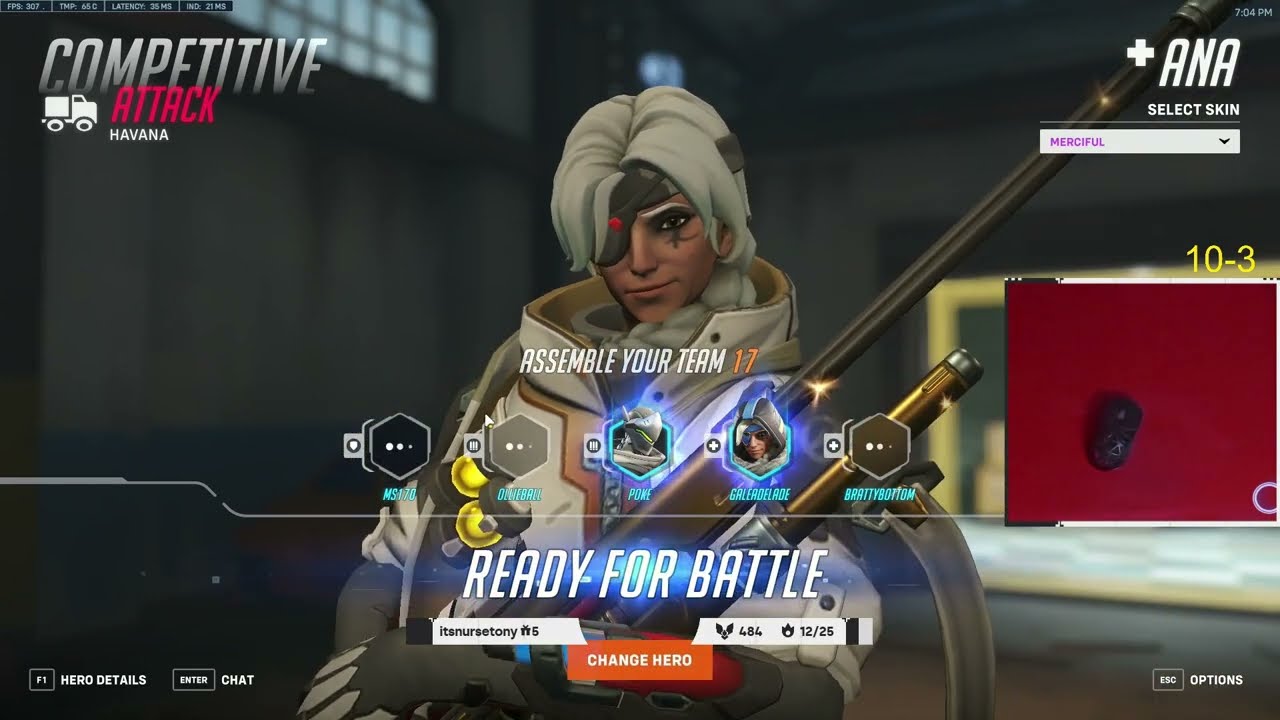 20K Heal! Gale Ana God Overwatch 2 Season 5 Gameplay Top 500