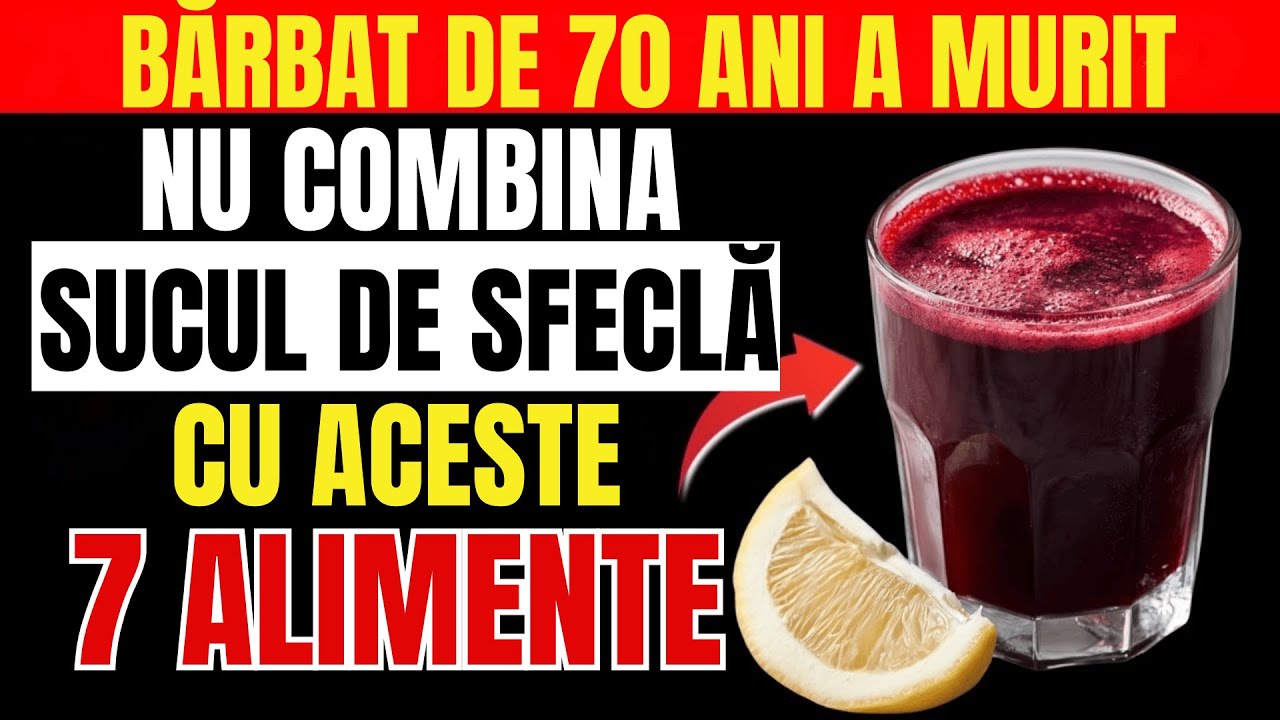 Peste 60? NU Bea Suc de Sfeclă Cu ACESTE 7 Alimente - Risc Grav pentru Sănătate!
