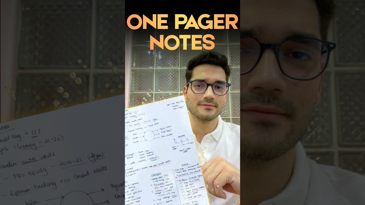 One Pager Notes for UPSC | I cleared 4 Mains with this. #upsc #mains #upscmains